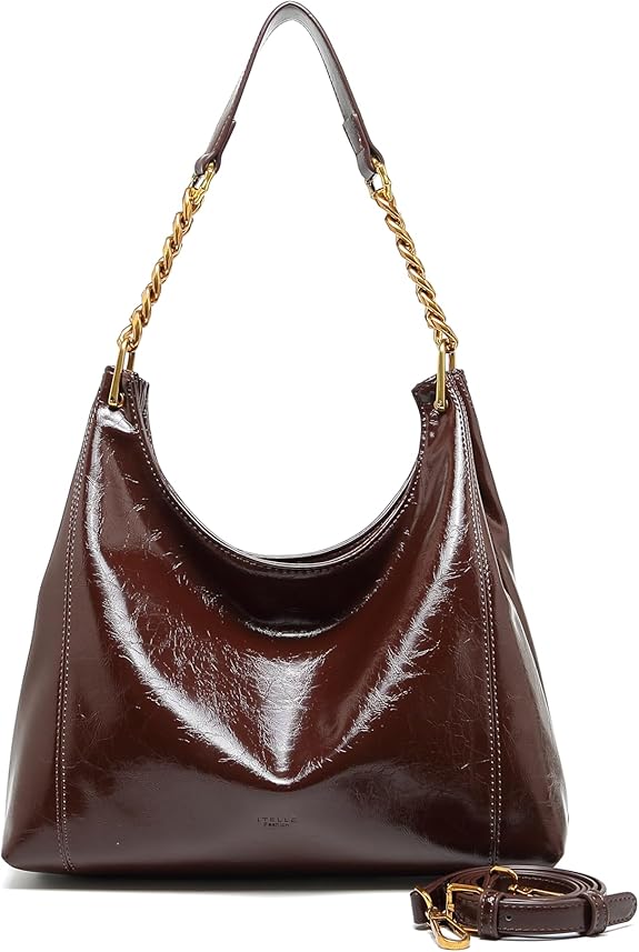 Ladies' messenger bag - adjustable strap made of vegan leather.