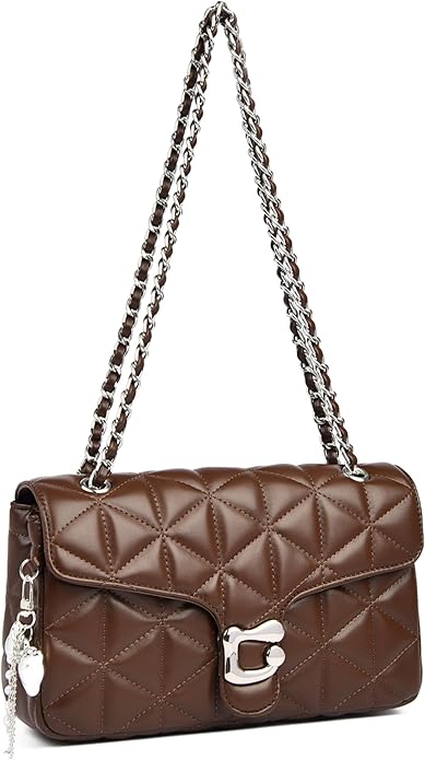 Women's Quilted Handbag - Large Capacity, Multiple compartments, Value for Money, Adjustable Shoulder Straps.