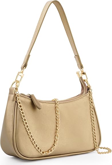 Women's handbag, small leather bag with detachable strap, vintage.