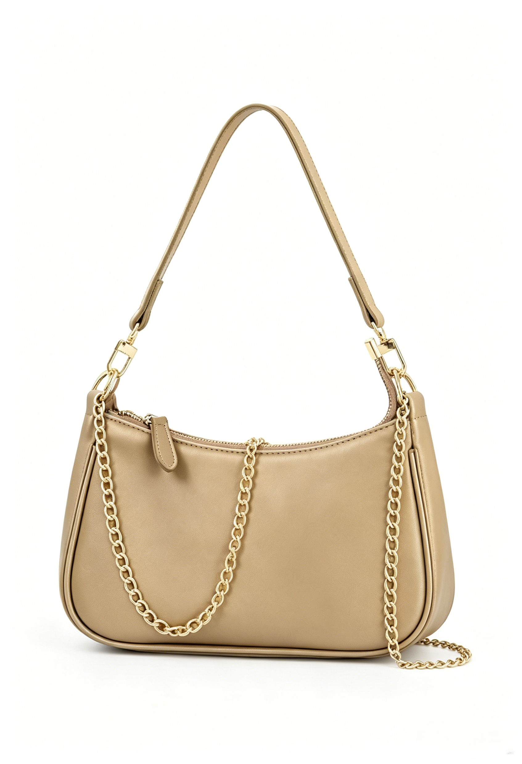 Women's handbag, small leather bag with detachable strap, vintage.